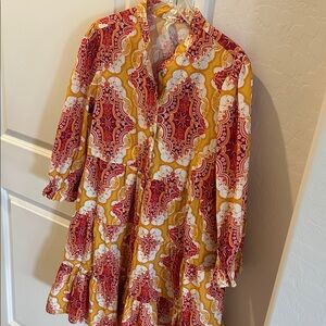 Uncle Frank Multicolor Paisley Long Sleeve dress - Ivy Jane